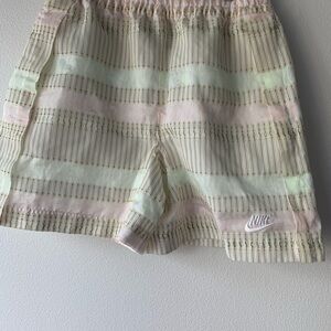 👀BUNDLE😍SAVE🥳 Nike Pastel Green and Pale Pink Striped Shorts